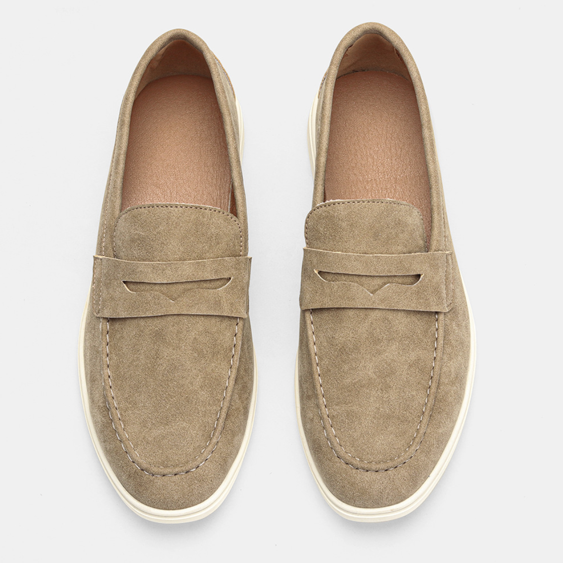VINTAGE SUEDE PENNY LOAFERS