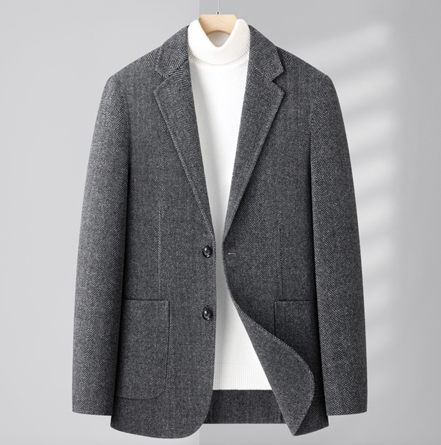 REVERSIBLE WOOL BLAZER