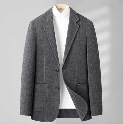 REVERSIBLE WOOL BLAZER