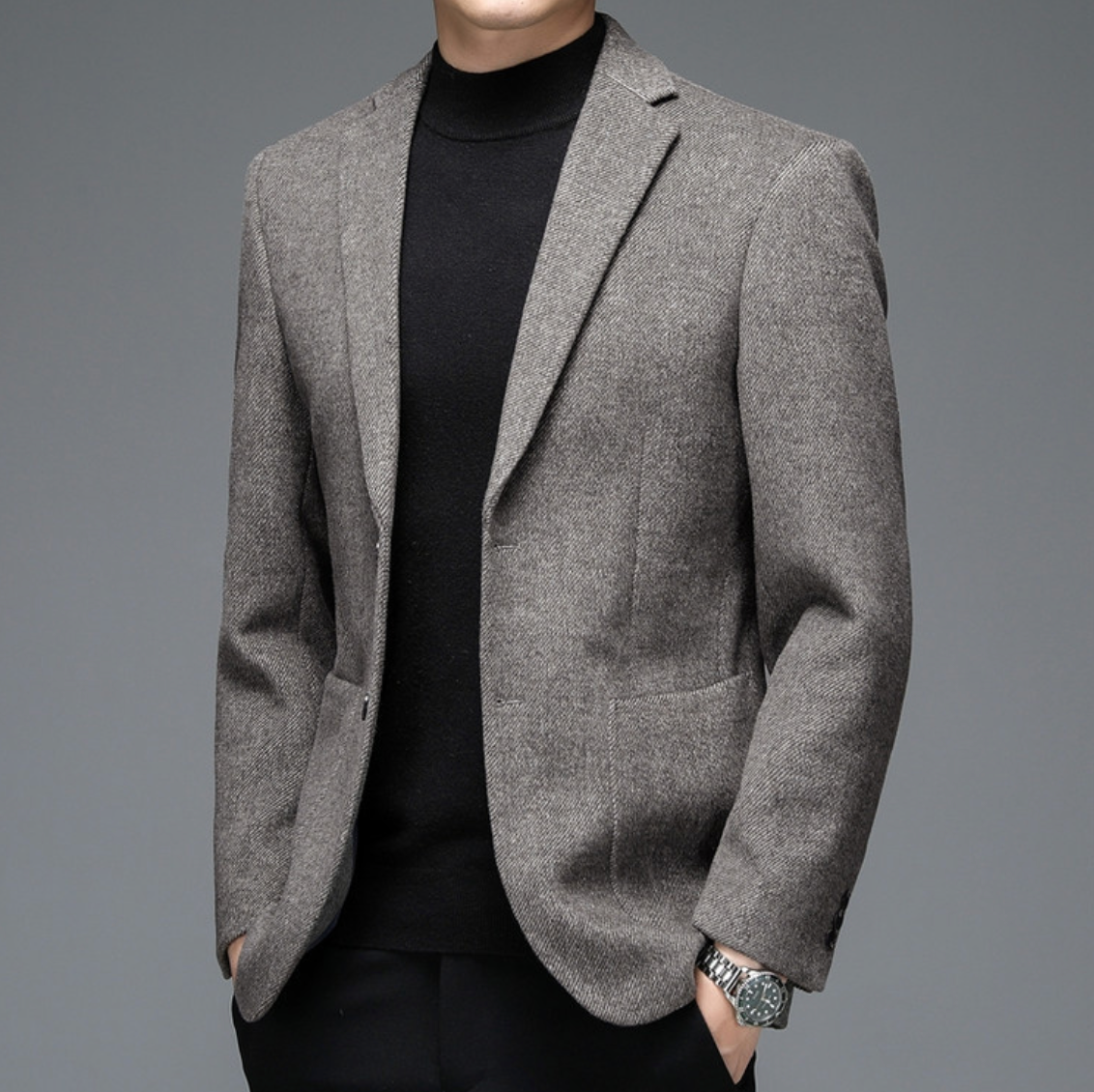 Wool-Tweed Business Blazer