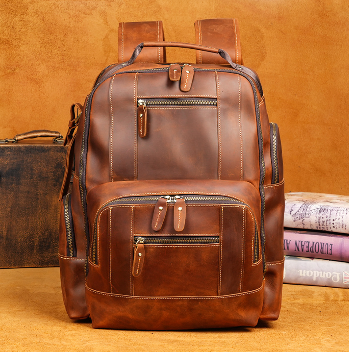 GENUINE LEATHER BACKPACK