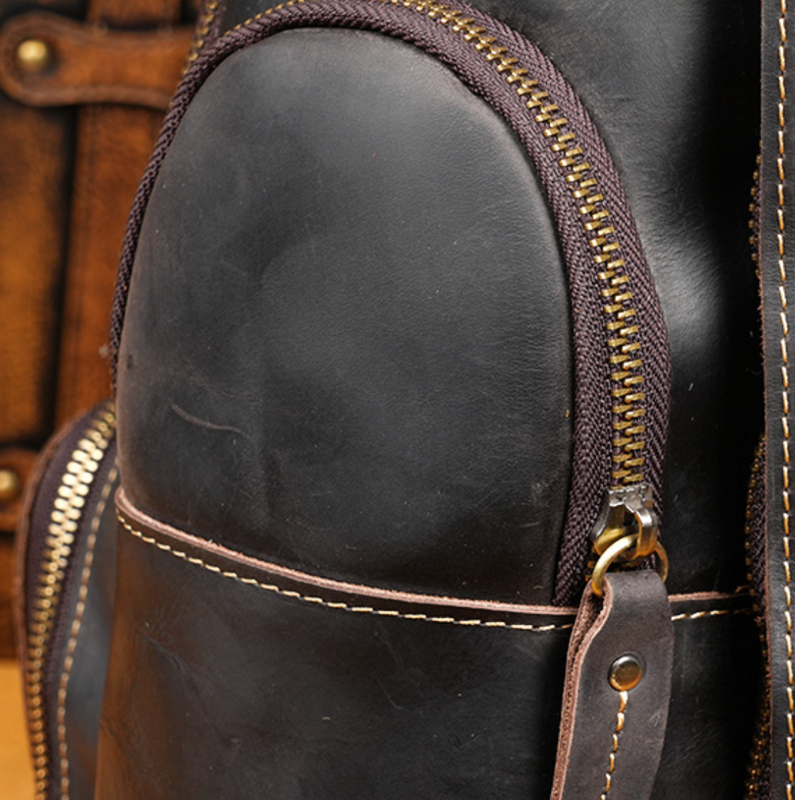 GENUINE LEATHER BACKPACK
