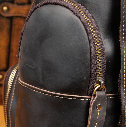 GENUINE LEATHER BACKPACK