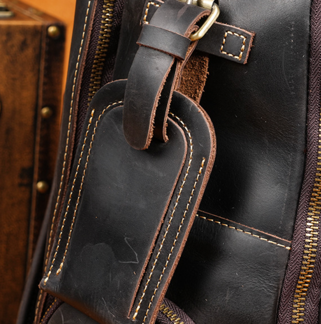 GENUINE LEATHER BACKPACK