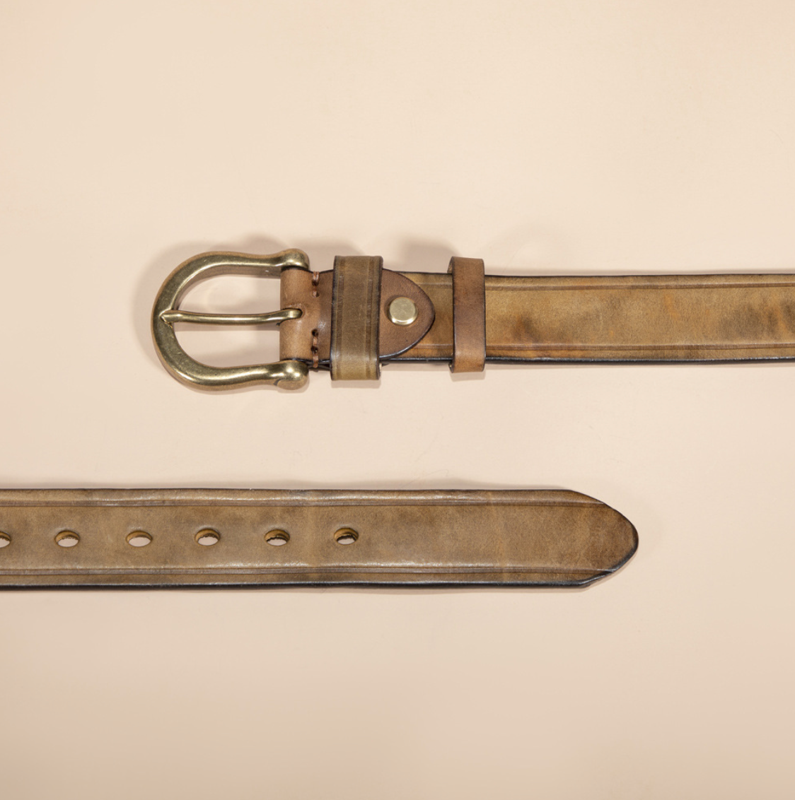 Vintage Leather Cowhide Belt