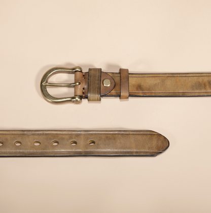 Vintage Leather Cowhide Belt