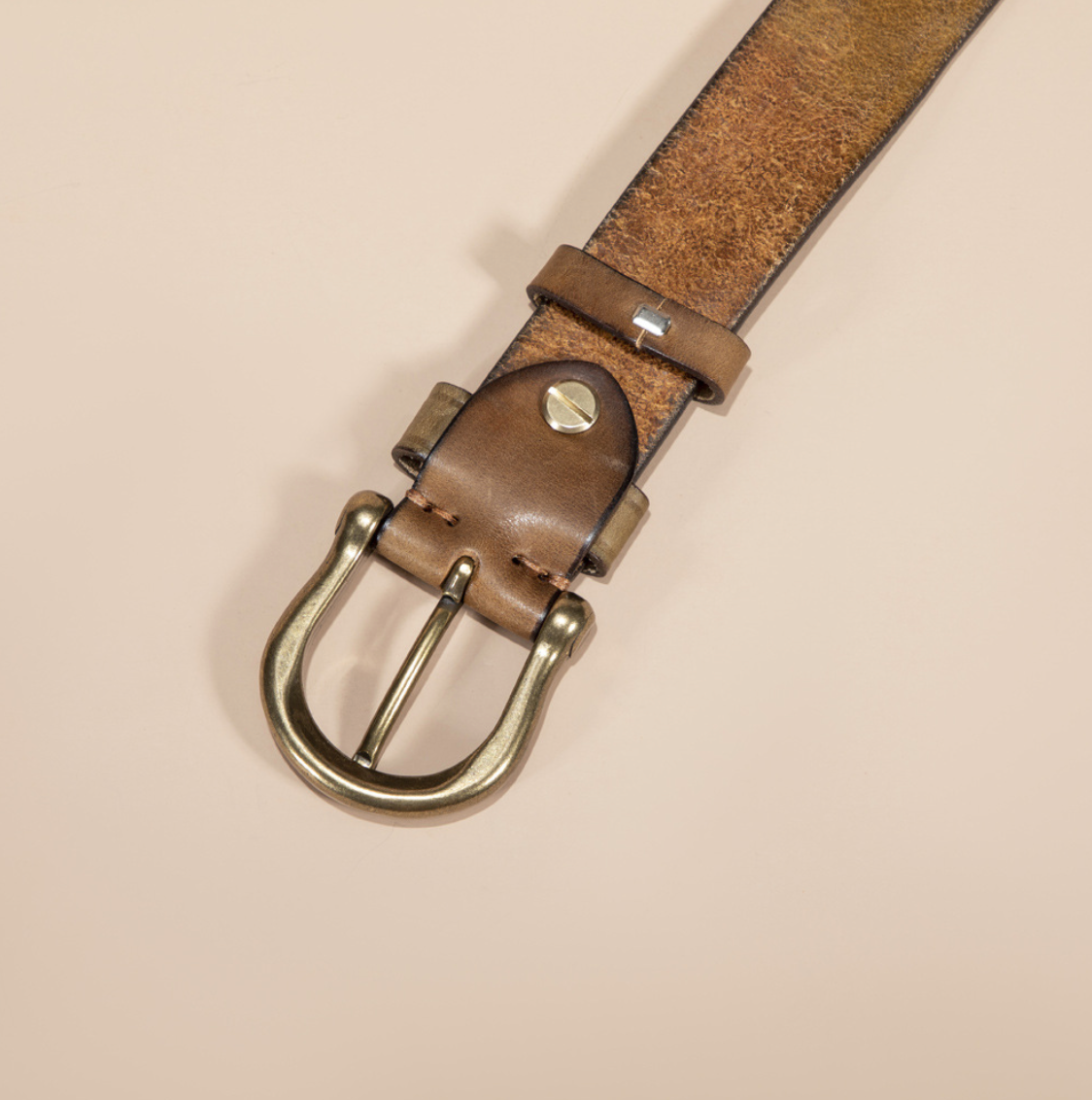 Vintage Leather Cowhide Belt