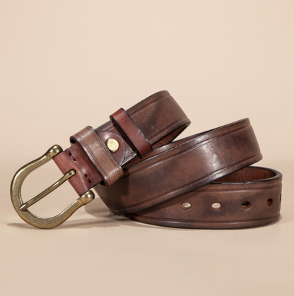 Vintage Leather Cowhide Belt