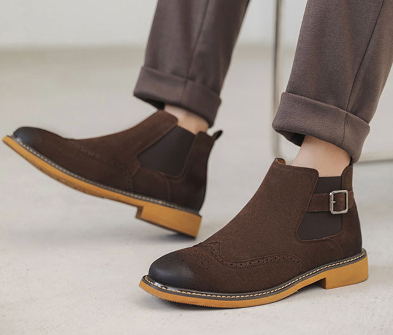STRAP CHELSEA BOOTS