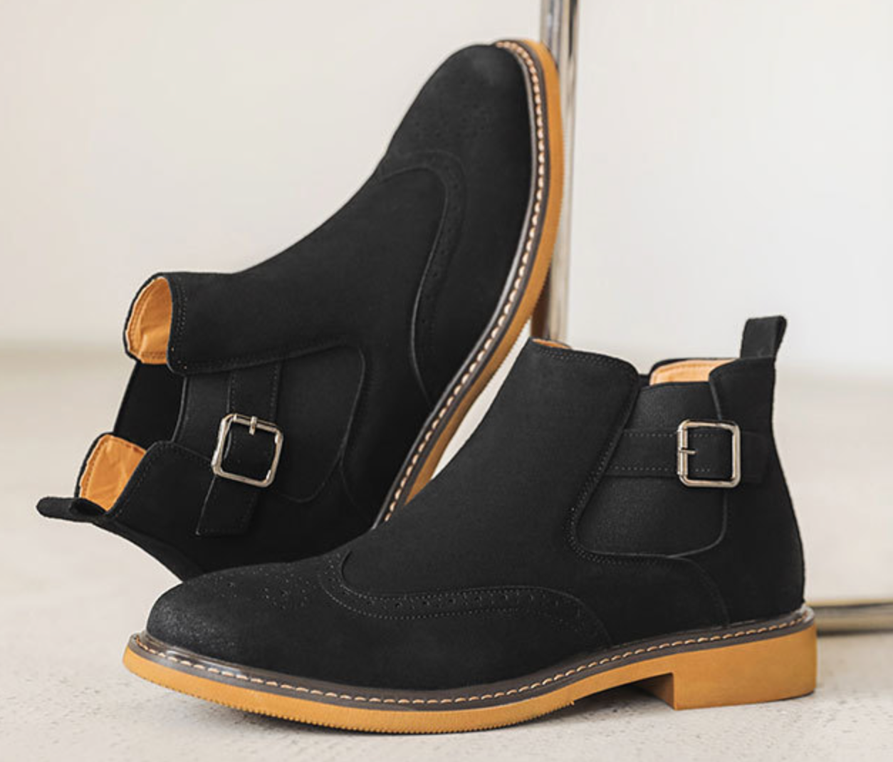 STRAP CHELSEA BOOTS