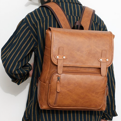 VINTAGE LEATHER OFFICE BACKPACK