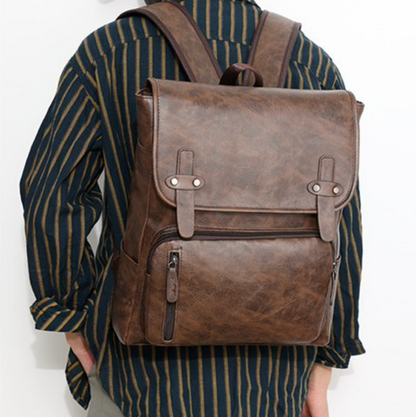 VINTAGE LEATHER OFFICE BACKPACK