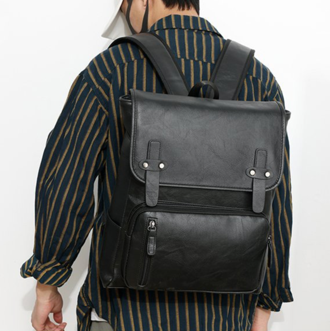 VINTAGE LEATHER OFFICE BACKPACK