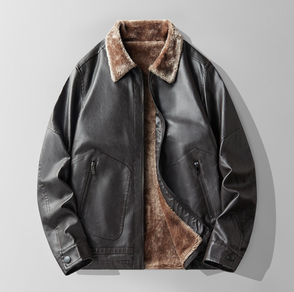 THICK WARM LEATHER JACKET