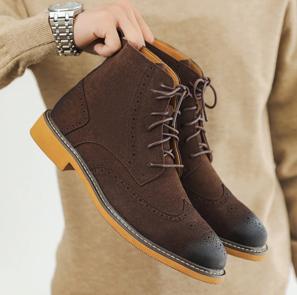 BROGUE HIGH-TOP CLASSIC BOOTS