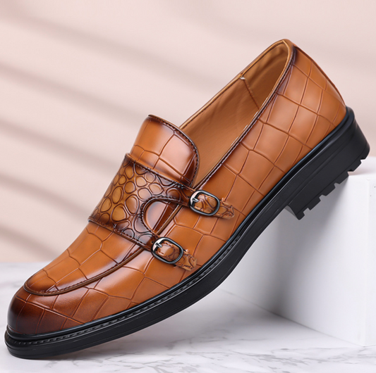 CROC MONK STRAP SHOES