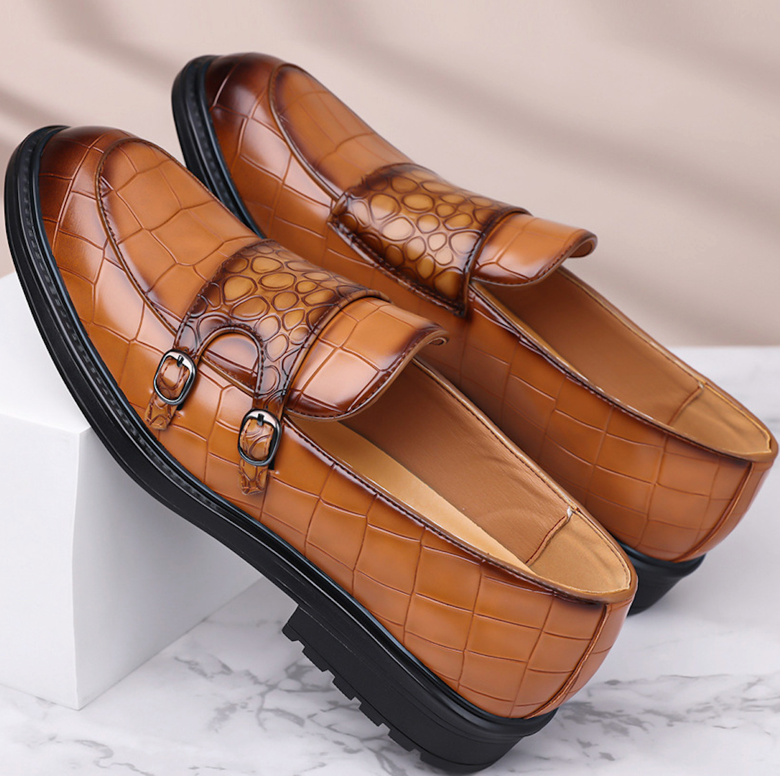 Croc Monk Strap Shoes