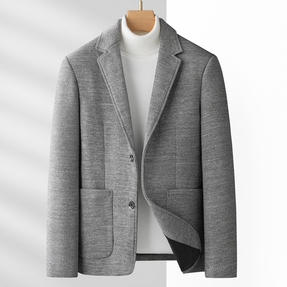 LUXURIOUS COZY WOOL BLAZER