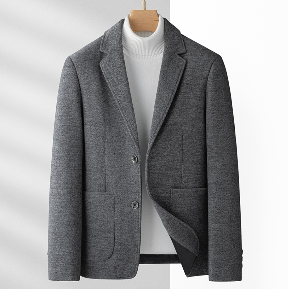LUXURIOUS COZY WOOL BLAZER