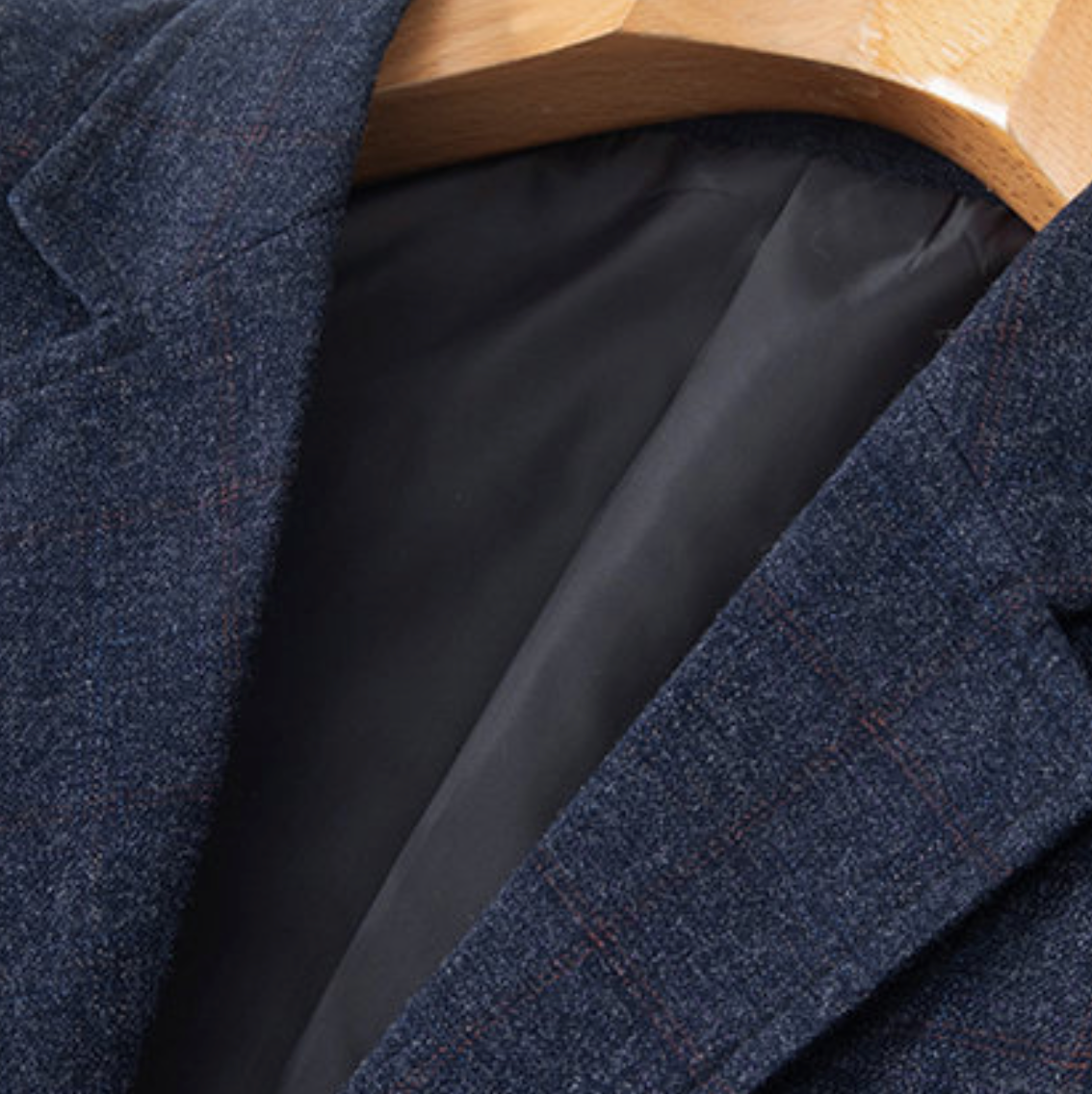 CLASSIC PLAID WOOL BLAZER