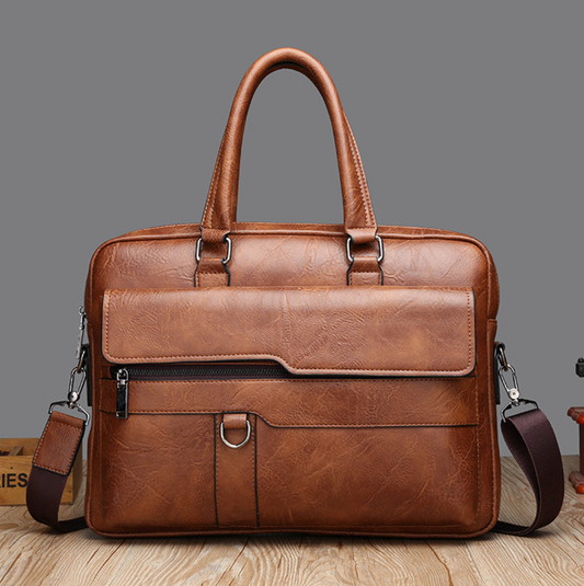 BUSINESS LEATHER HAND BAG