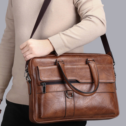 Business Leather Hand Bag
