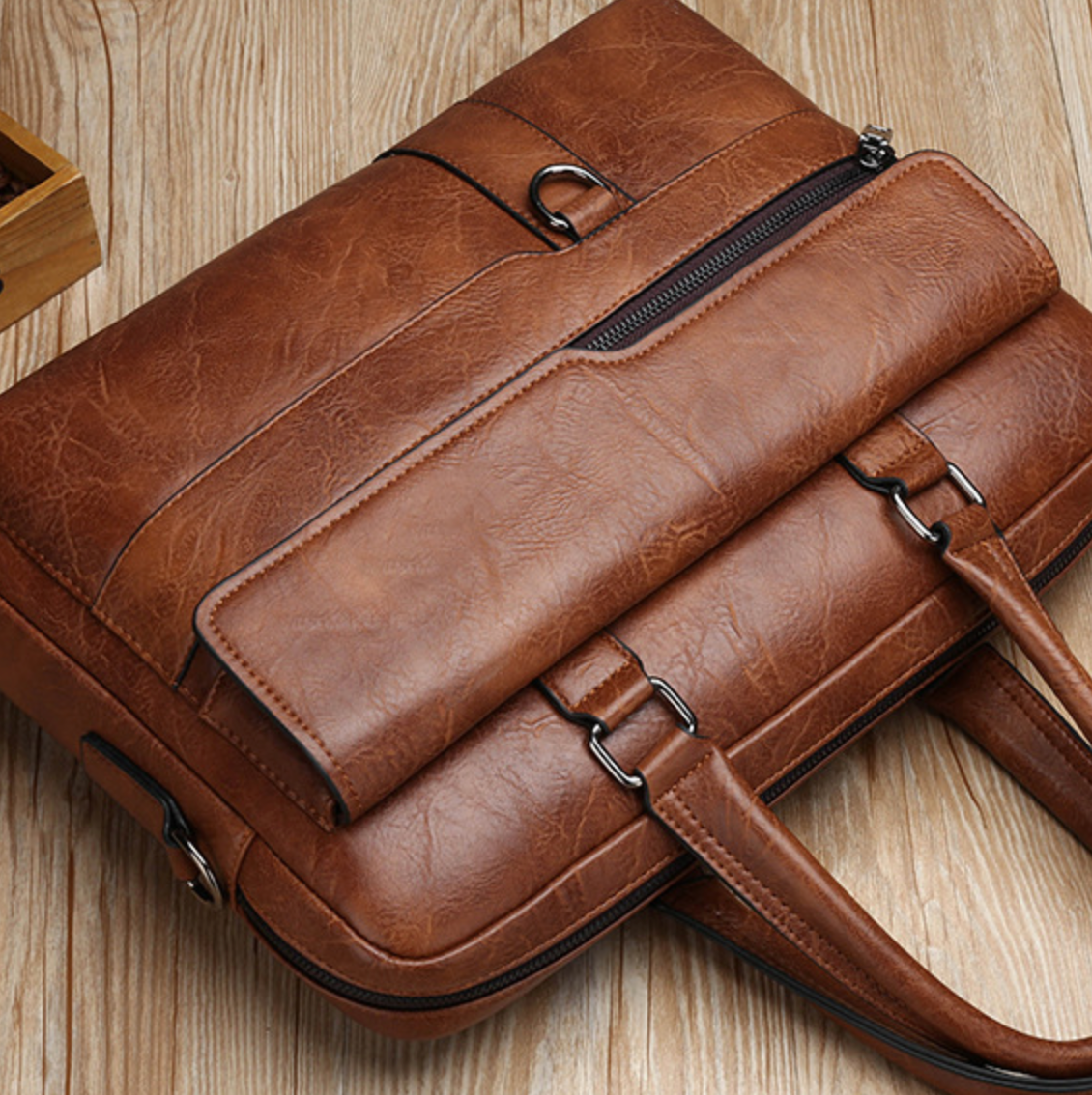 Business Leather Hand Bag