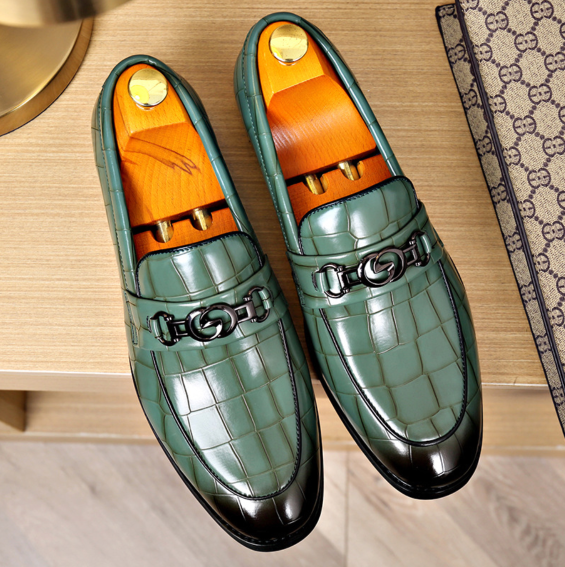 Leather Horsebit Loafers