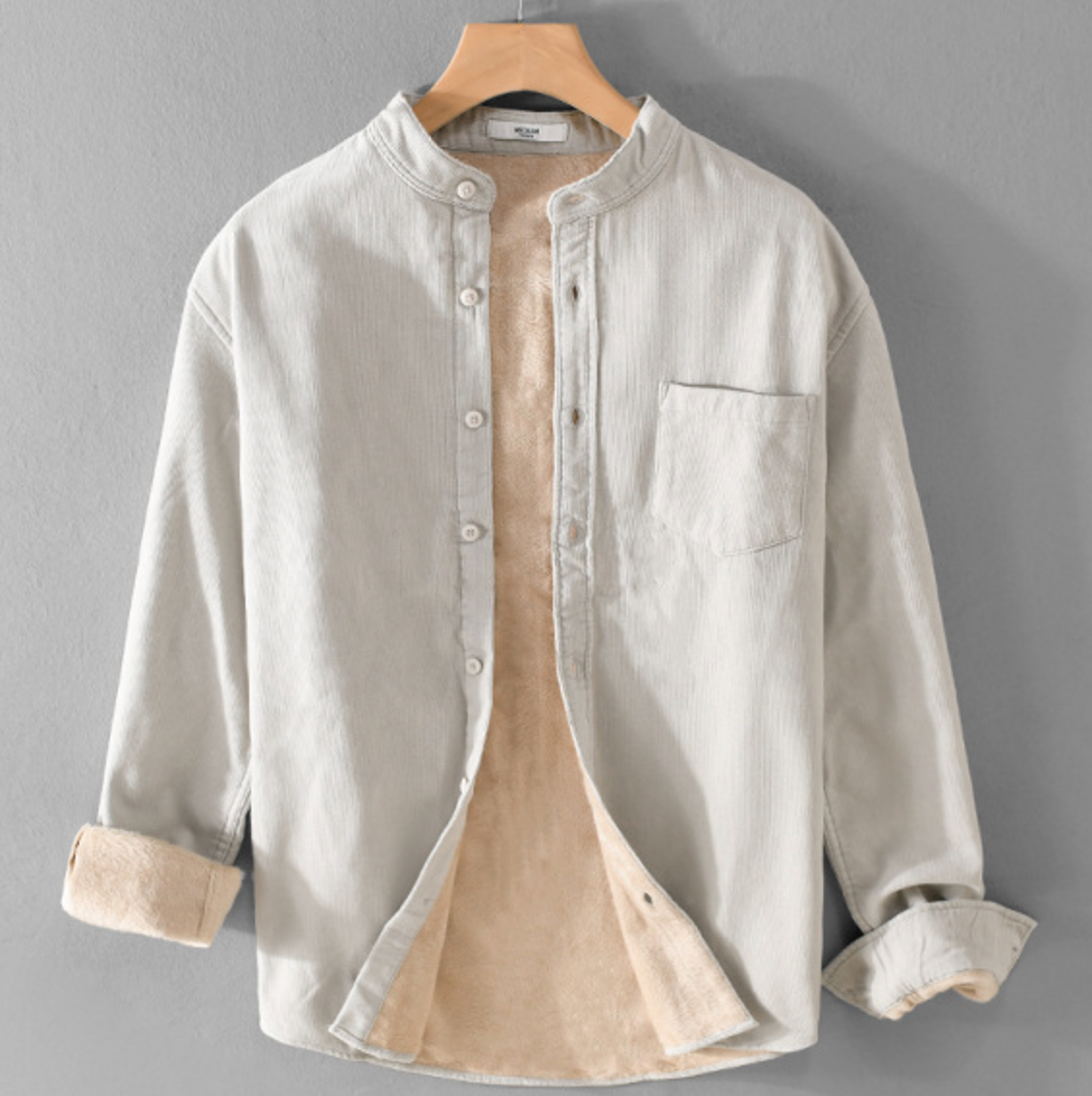 Warm Fleece Corduroy Shirt