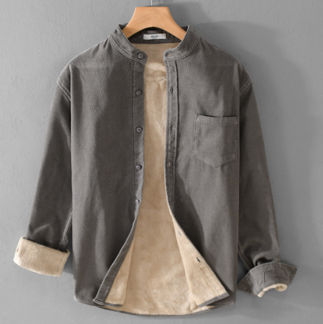 Warm Fleece Corduroy Shirt