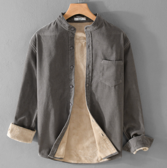 WARM FLEECE CORDUROY SHIRT