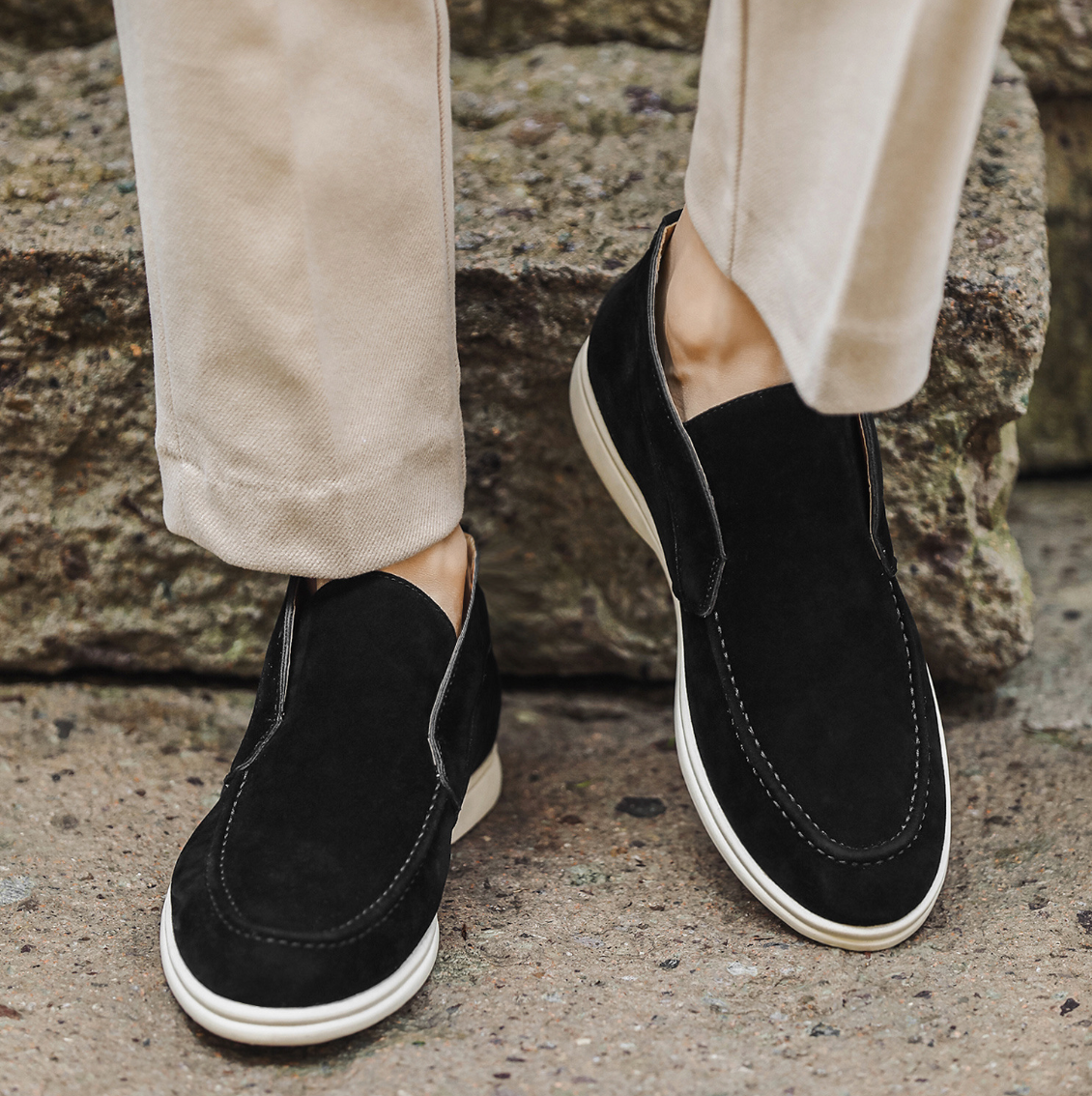 Suede Mid-Top Comfort Loafer
