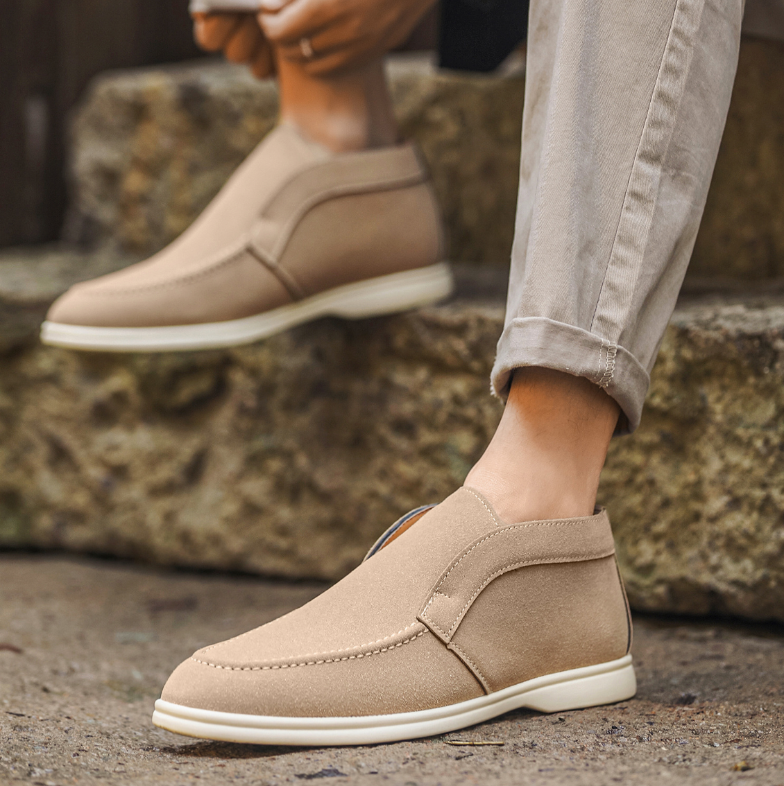Suede Mid-Top Comfort Loafer