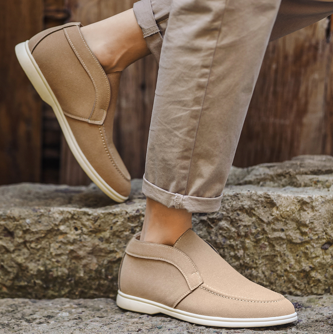 Suede Mid-Top Comfort Loafer