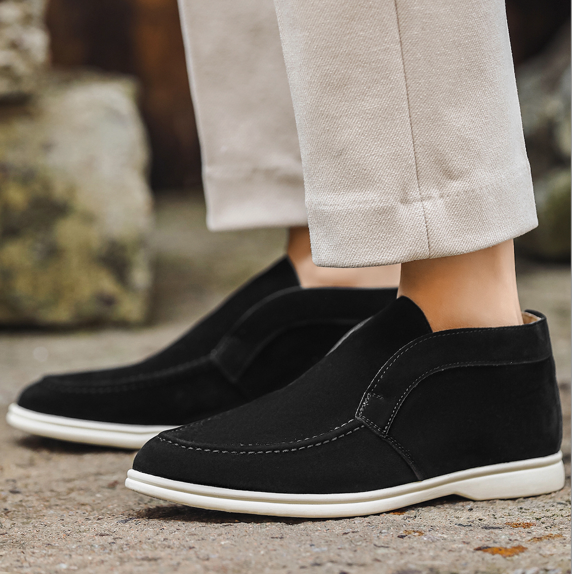 Suede Mid-Top Comfort Loafer