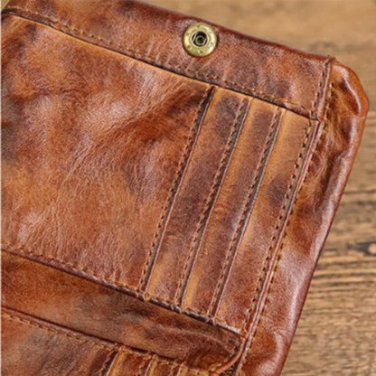 Vintage Leather Fold Wallet