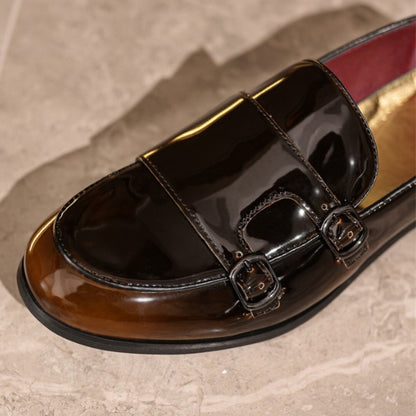 Elegant Double Buckle Loafers