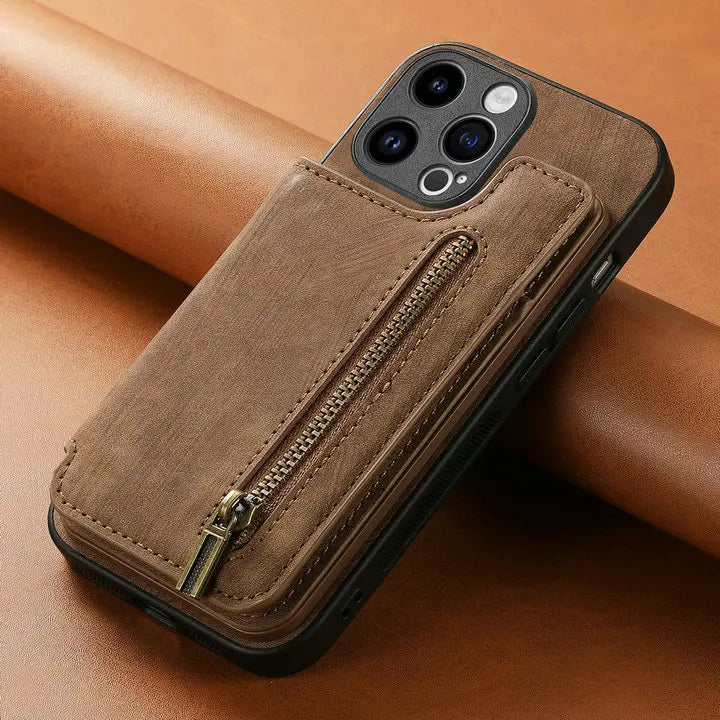 IPHONE LEATHER WALLET COVER