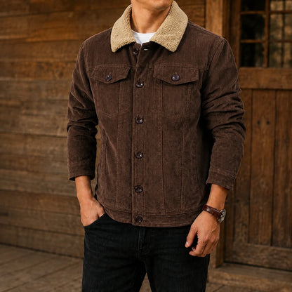Sherpa Lined Corduroy Jacket