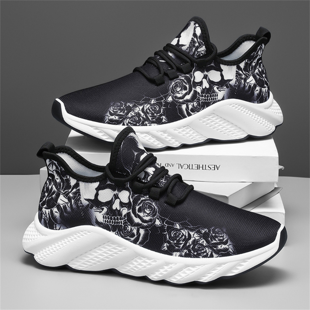 Skull Print Sneakers