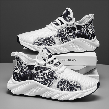 Skull Print Sneakers