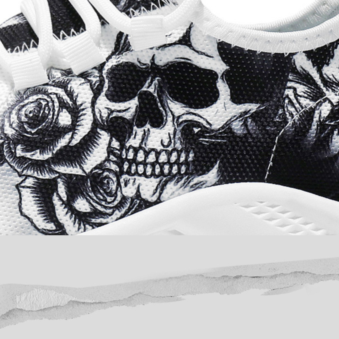 Skull Print Sneakers