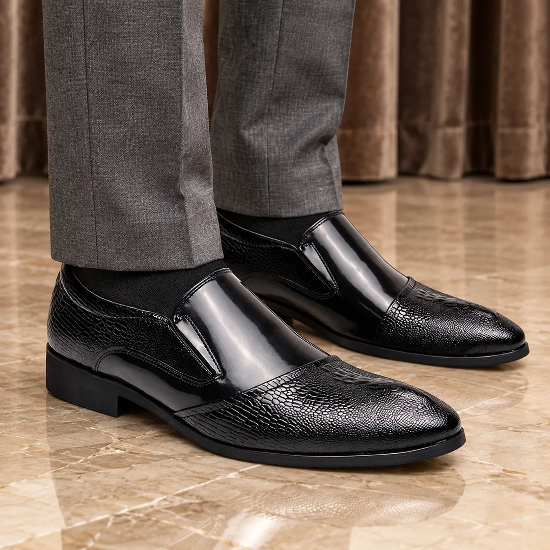 Smart Textured Slip-On Shoes