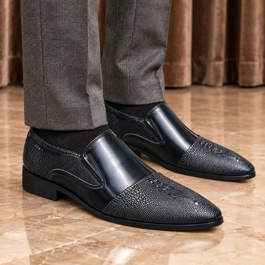 Smart Textured Slip-On Shoes