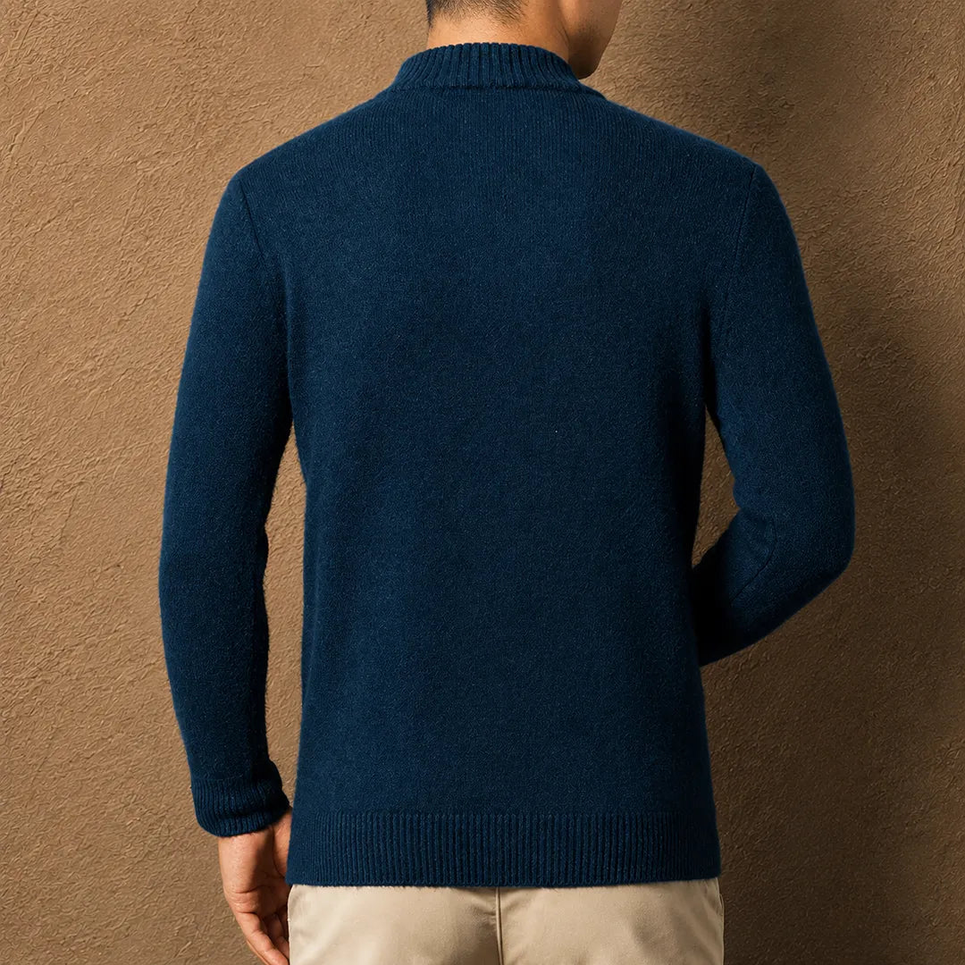 Soft Knit Henley Sweater