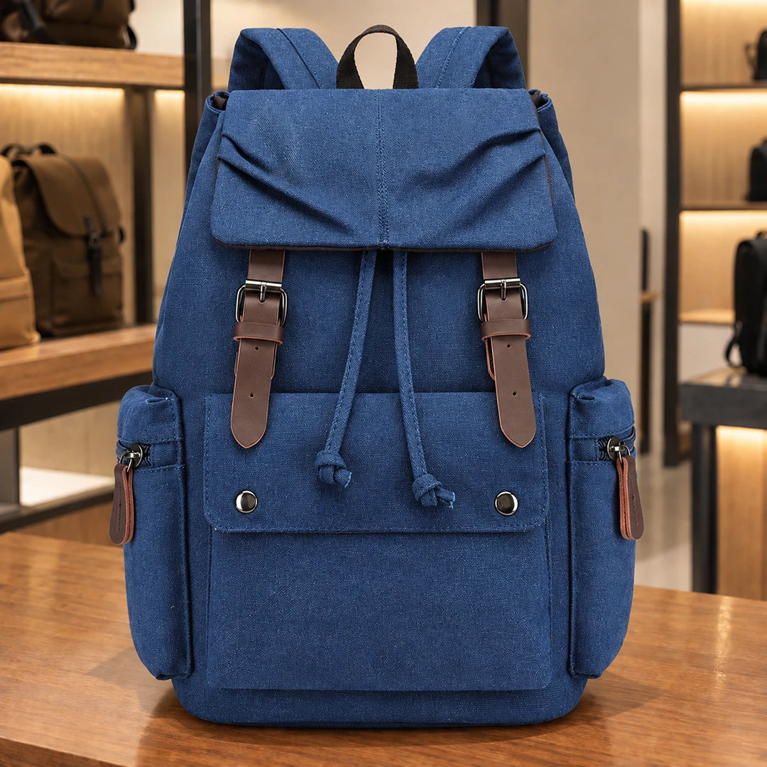 Spacious Buckle Backpack
