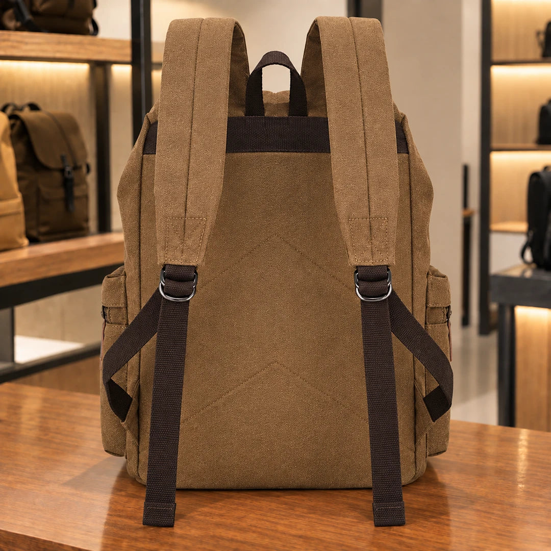 Spacious Buckle Backpack
