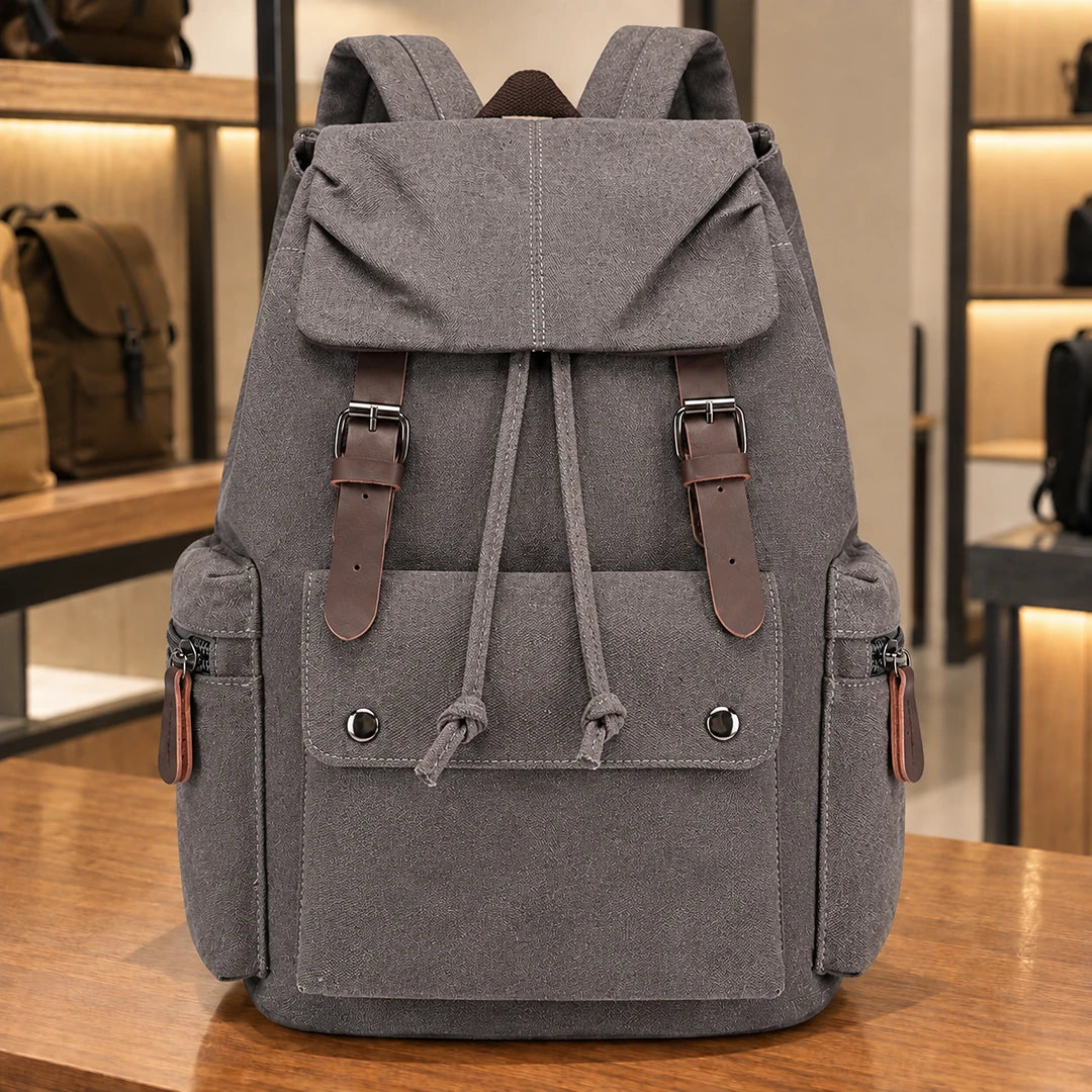 Spacious Buckle Backpack