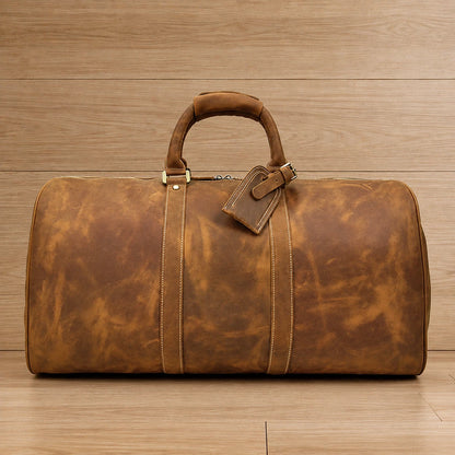 Spacious Leather Duffel Bag