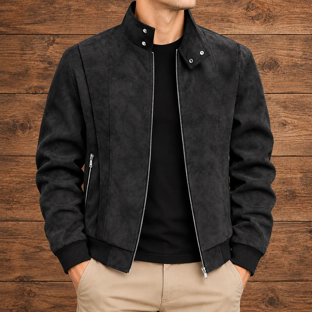 Stand Collar Zip Jacket